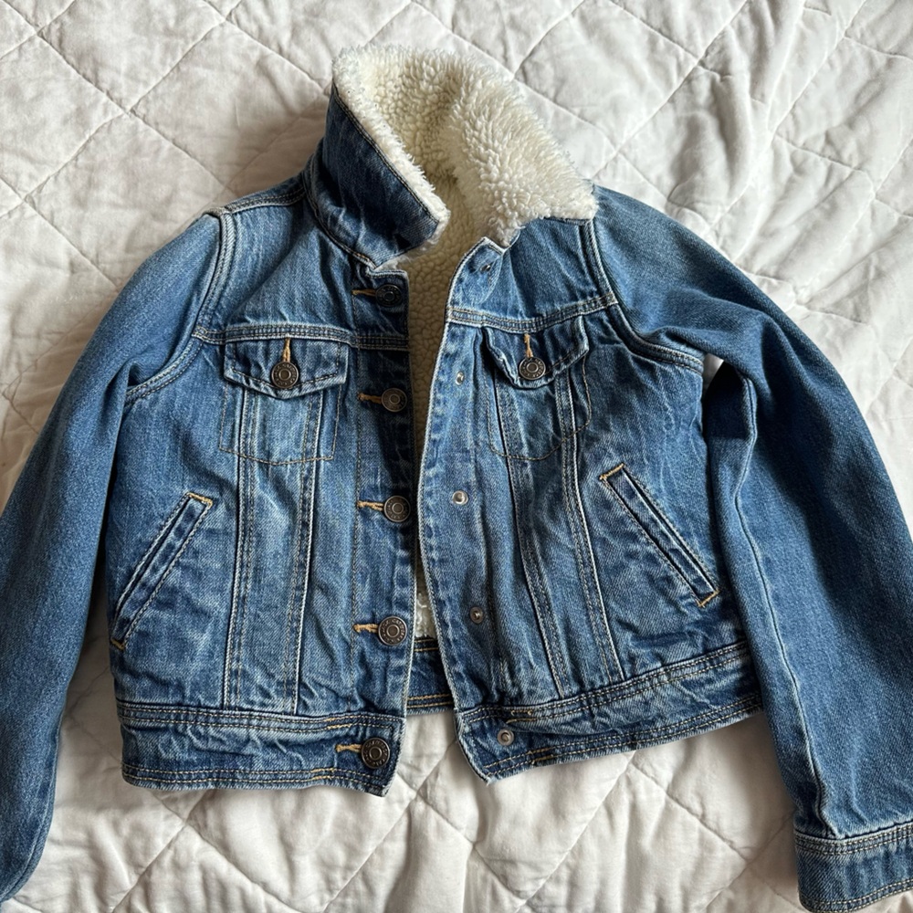 Denim Jacket with Sherpa Lining